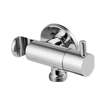 Devario Premio Angle Vavle Round With Bracket Brass -Chrome