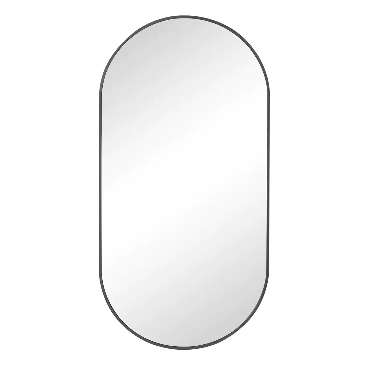 Oval Mirror with Black Frame – 500mm x 1000mm