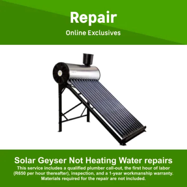 Solar Geyser Not Heating Water Repairs by Juspropa