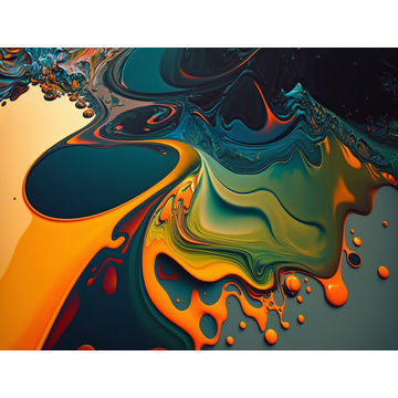 Canvas Wall Art - Canvas Wall Art-Multiple Layers Dutch Pour - B1249 - [120 x 80 cm]