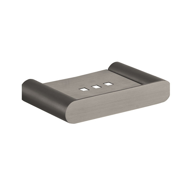 Devario Premio Soap Dish Round -Gun Metal Grey