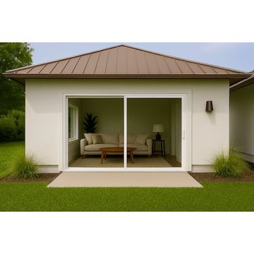 Kenzo - OX2721W - Aluminium Single Sliding Door 2.7mx2.1m White