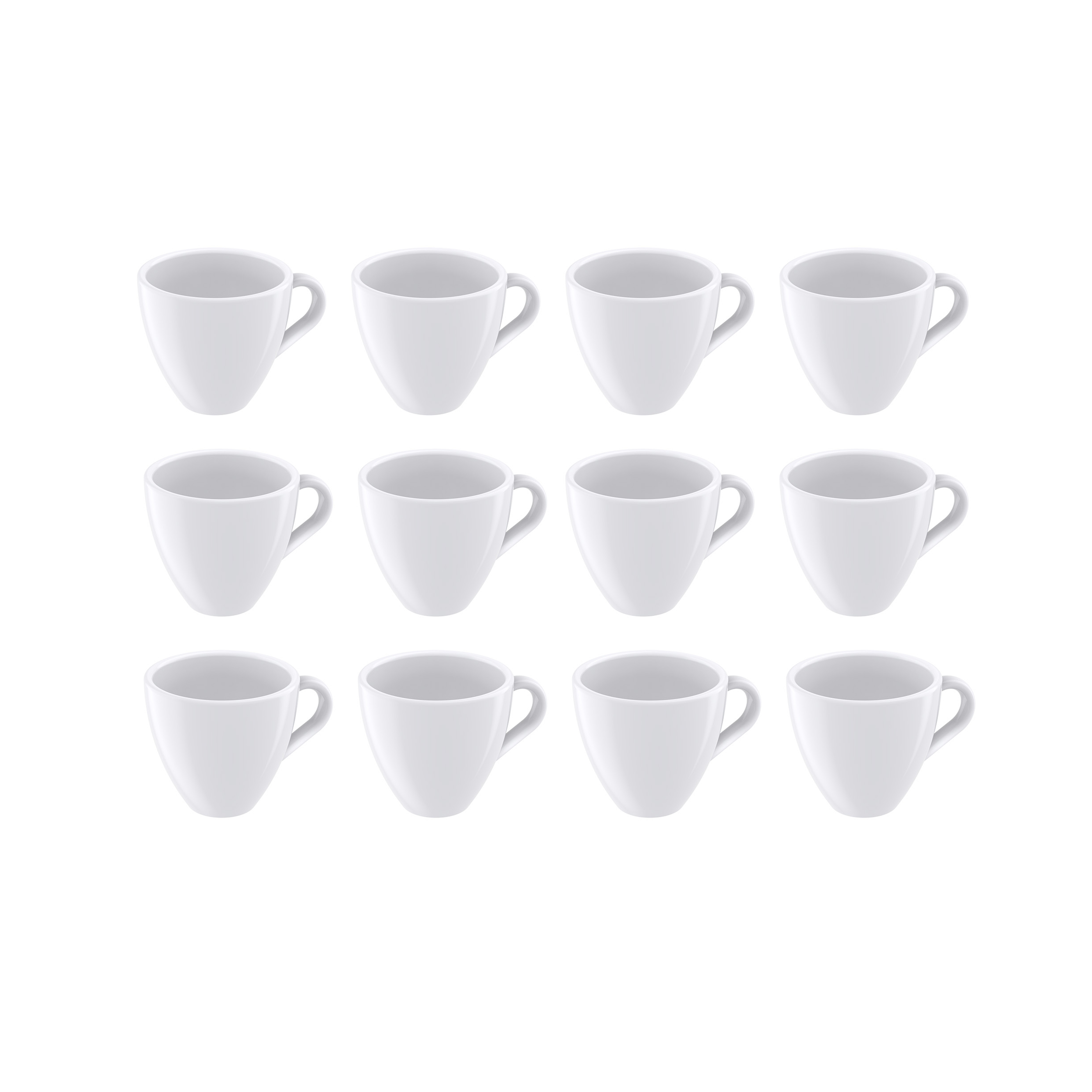 Tramontina 95ml Paola Porcelain Espresso Cups - Set of 12
