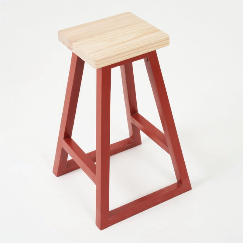 Mihla Kitchen Stool Red Oxide