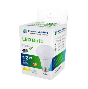 Forest Lighting LED A60 Bulb-12W E27 Daylight-3Yrs Warranty(30000 Hrs)