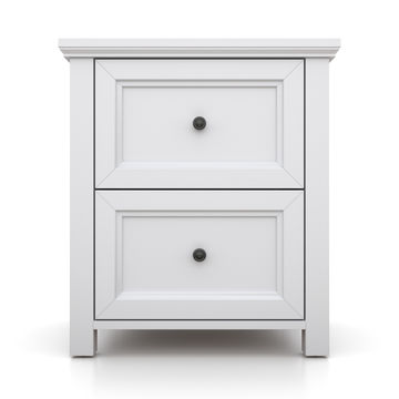 BAM! Ives Bedside Table - White