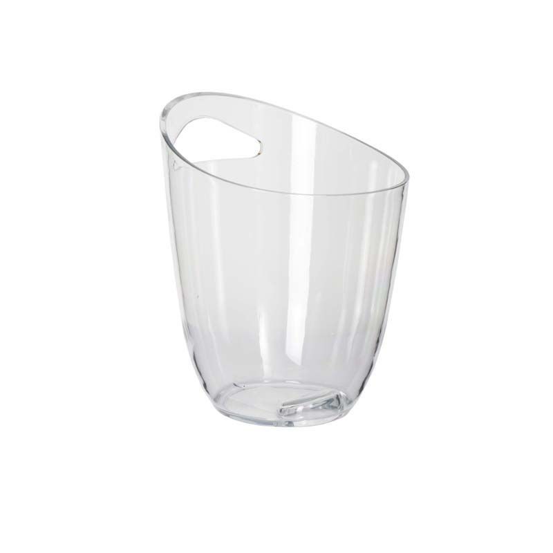 Excellent Houseware 3 L Plastic Wine And Champagne Cooler Ice Bucket (Clear)