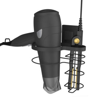Fusion-Loc - Suction - Hair Dryer Holder - Black