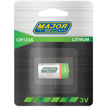 CR123A Battery (CR123A-BP1R) - Major Tech