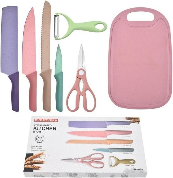 Pastel 7pcs Kitchen Knife Set