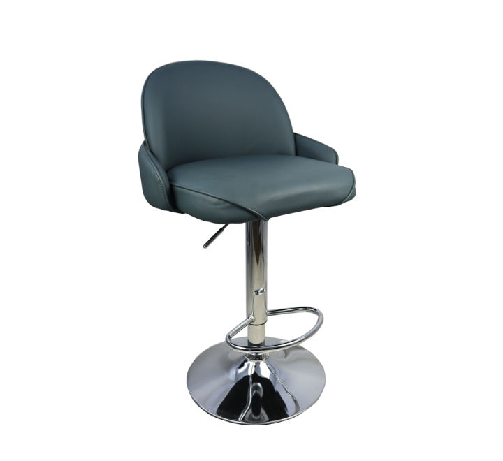 Vividitto - Bar Stool in PU Leather - Dark Grey