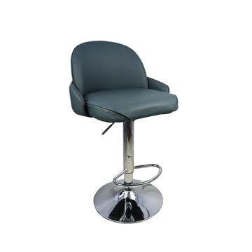 Vividitto - Bar Stool in PU Leather - Dark Grey