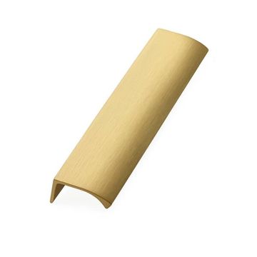 ROCO Cupboard Handle Straight Edge Aluminum Brushed Brass 350mm