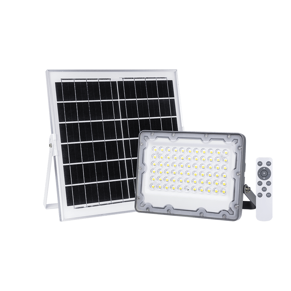 SOLAR 60W LED FLOODLIGHT C/W 10W PV PAN 3.2V/10AH BAT&REMOTE