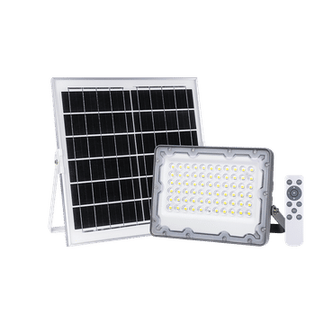 SOLAR 60W LED FLOODLIGHT C/W 10W PV PAN 3.2V/10AH BAT&REMOTE