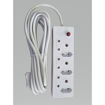 Multiplug - 6 way 3x16a+3x5a + 5m cord