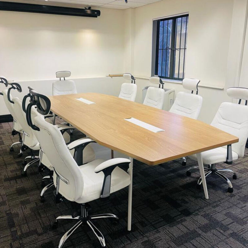 GOF Furniture – Nerald Boardroom Table & Revolt Office Chair Set