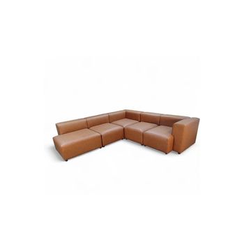 Lucia Modular Leather Sofa Windsor Tan Right Sided