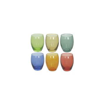 Tognana Glasses Tulip Multicolour 400ml - Set of 6