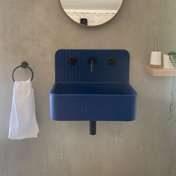 Murus Abyss Blue Wall Mounted Basin