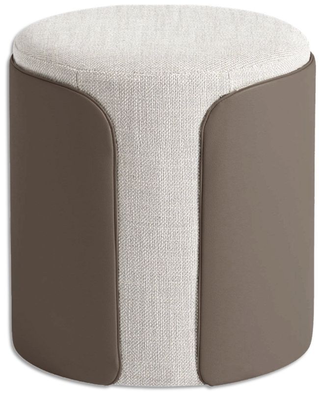 Ying Yang Ottoman Brown