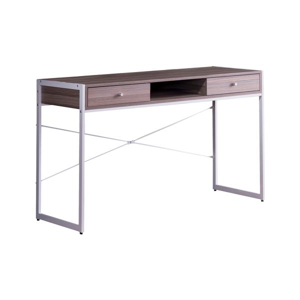 Everfurn Palatial Office Desk with Powder Coated Frame and Two Drawers