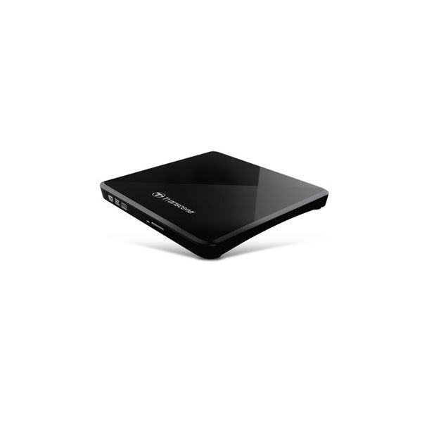 Transcend Extra Slim Portable DVD Writer - Black