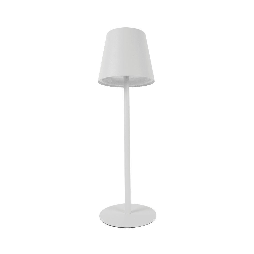 RECHARGEABLE WHITE TABLE LAMP CCT ADJUSTABLE DIA100X365MM