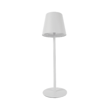 RECHARGEABLE WHITE TABLE LAMP CCT ADJUSTABLE DIA100X365MM