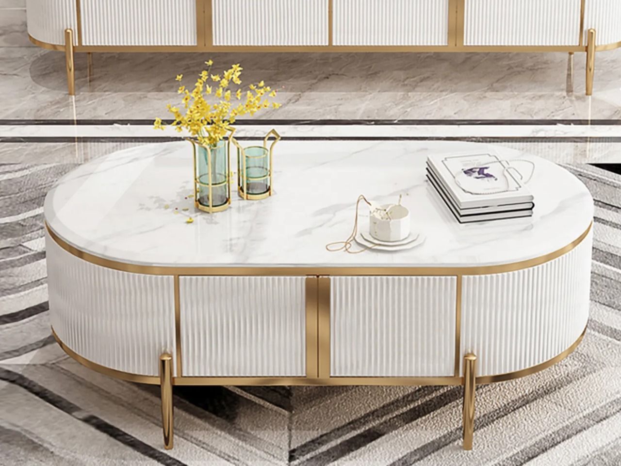 KCW FURN: Venezia Coffee Table (White)