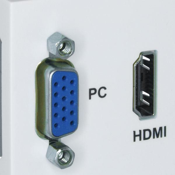 Vga And Hdmi Module - Full Height 45 X 45Mm Module For Face Mount Boxes