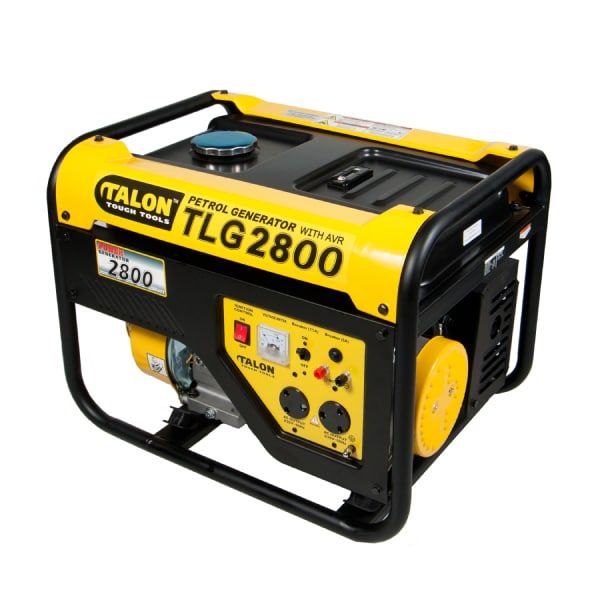 Talon Petrol Generator 2.8kVA - Air-cooled single cylinder 4-stroke