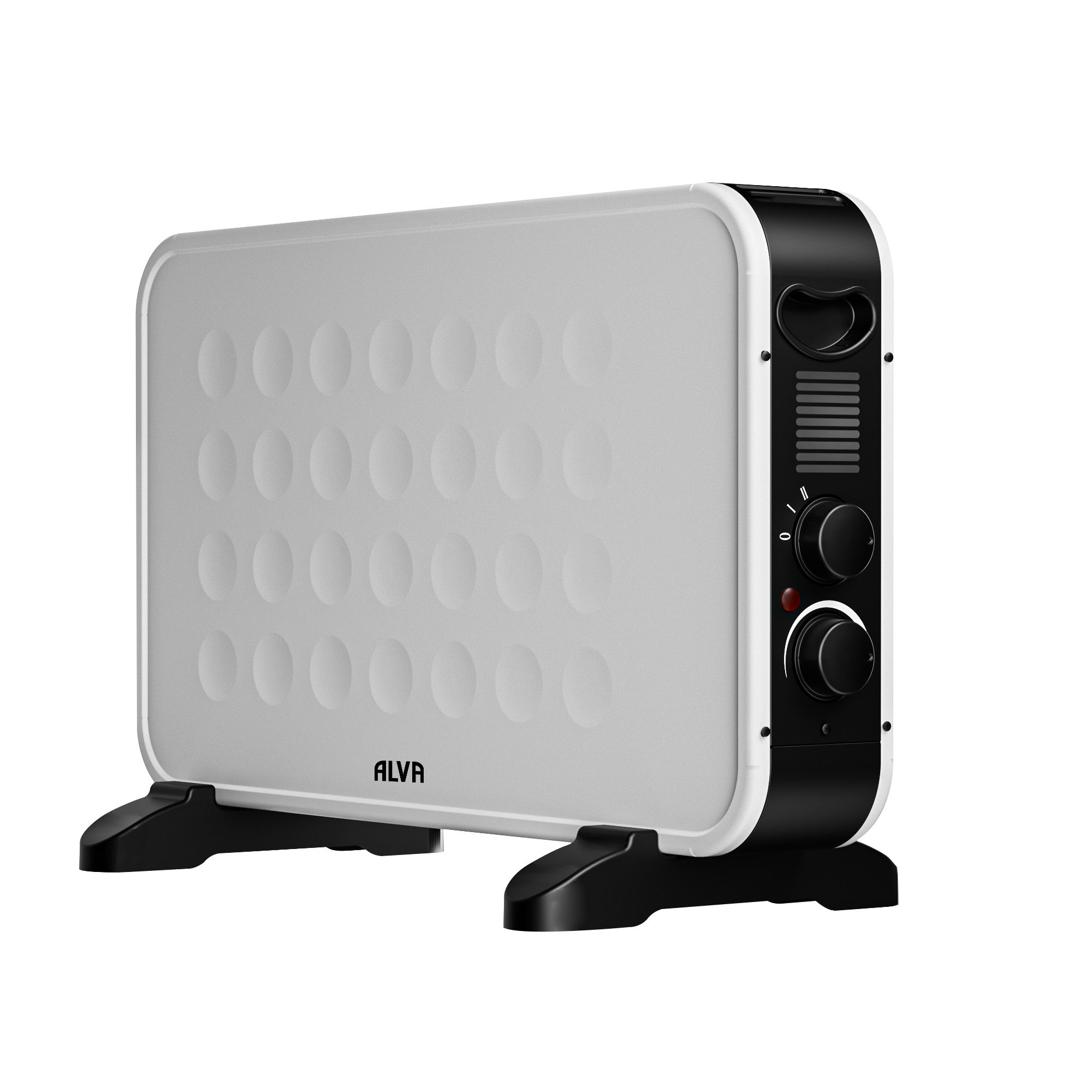 ALVA Electric Convection Heater - White 2000W Thermostat Controlled