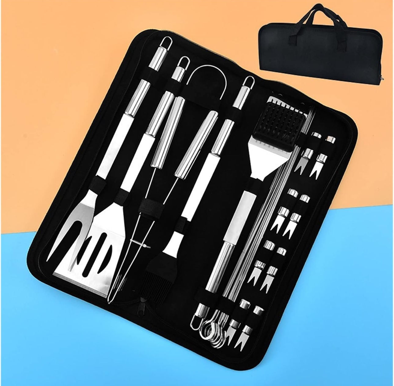 Stainless Steel 20pc Braai/BBQ Tool Set