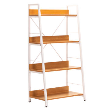 OMEGA 4 SHELF UNIT - OAK/WHITE