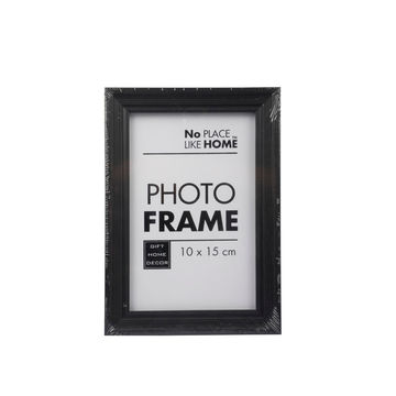 Picture Frame - Wooden - Rectangle - Black - 10cm x 15cm - 6 Pack