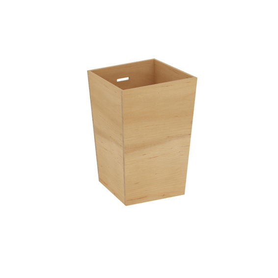 Kitchen Acacia Wood Box For Splashback Rail Or Drawer 10 X 10 X 14.7Cm