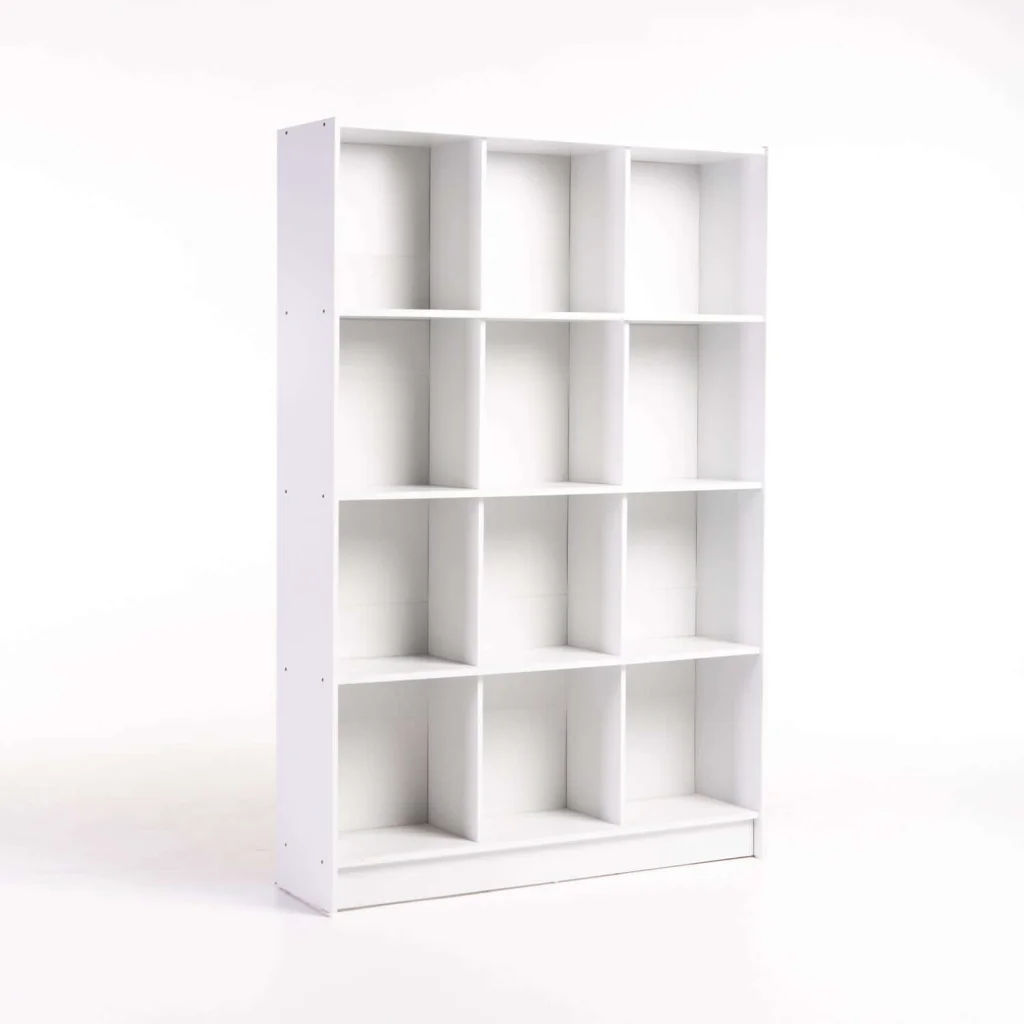 DELTA Bookcase BC12 — 12-Cube Wooden Storage Shelf Unit