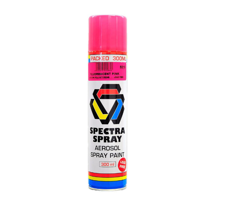 Spectra Spray - Spray Paint - 300ml - Fluorescent Pink - 2 Pack