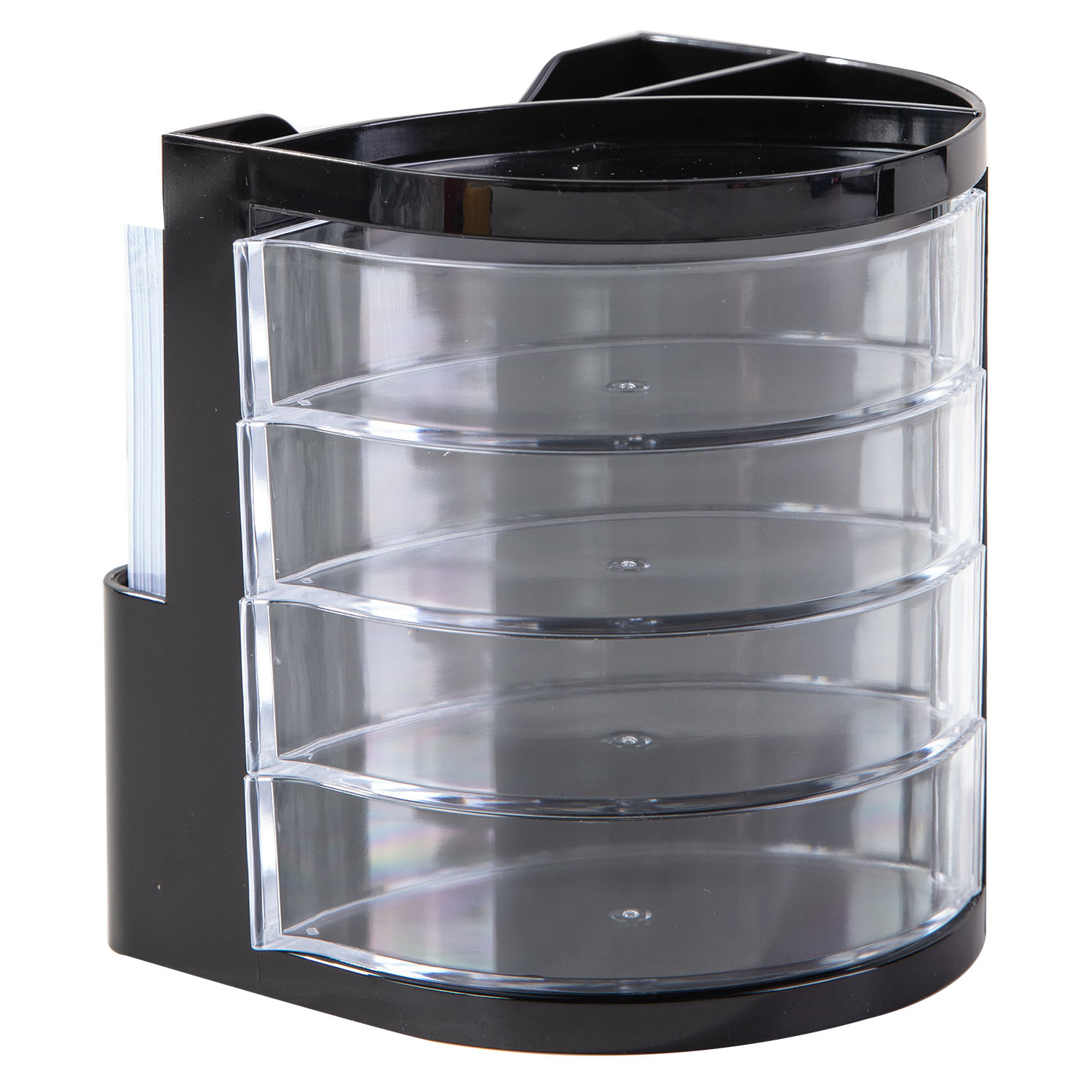 Deli Desk Organizer 4 rotatable drawers 9894106mm Black