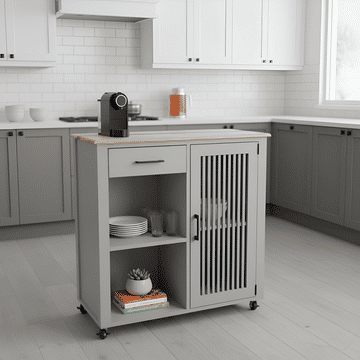 Modnest Slatted Door Mini Island