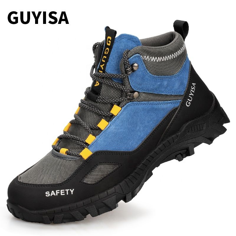 GUYISA Vintage Safety Boots - for Hiking, Outdoor, Daily, Casual, All-season (size 6.5)