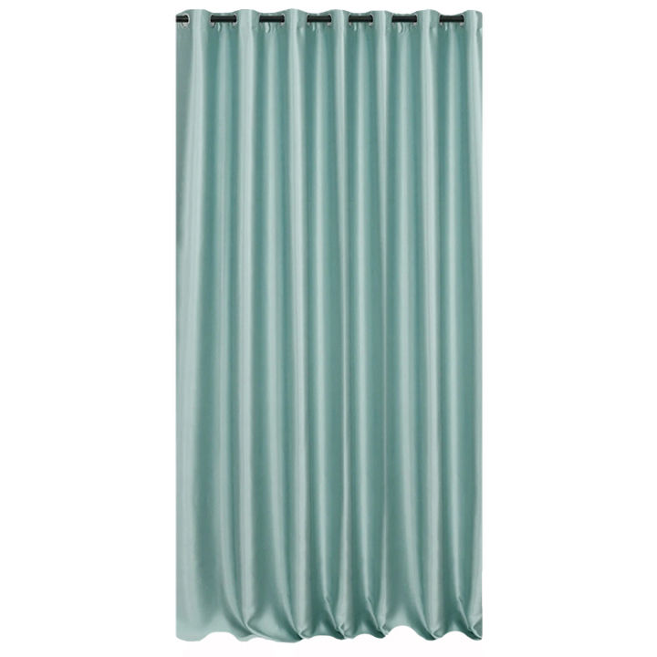 Matoc Readymade Curtain -100% Blackout -Shimmer Aqua -Eyelet -140cm W x 253cm H