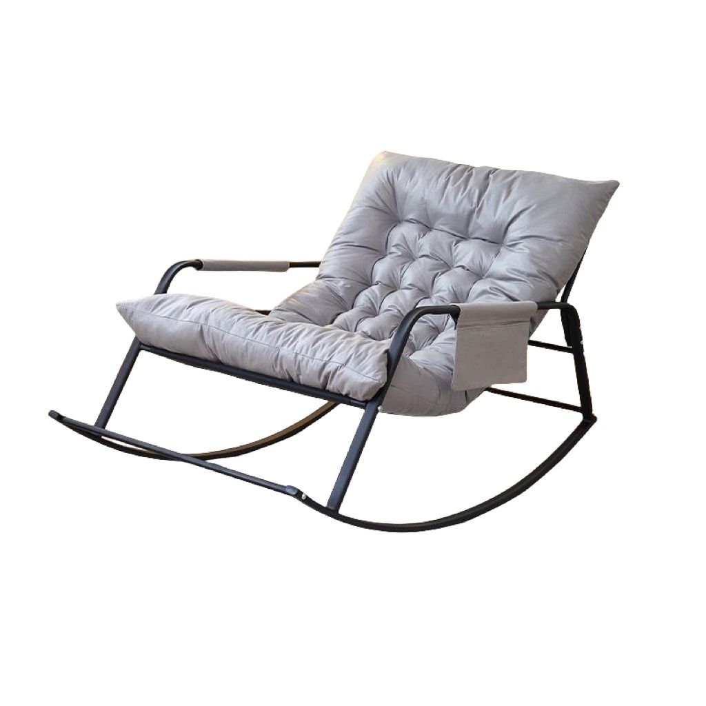 Lounge Living Room Chairs Rocking Recliner Meditation Nordic Salon Chair Sofa Luxury Silone Puffs Grandes Outdoor Furniture - Grey