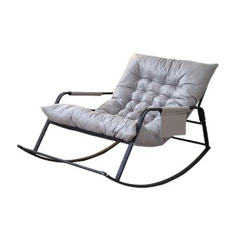 Lounge Living Room Chairs Rocking Recliner Meditation Nordic Salon Chair Sofa Luxury Silone Puffs Grandes Outdoor Furniture - Grey