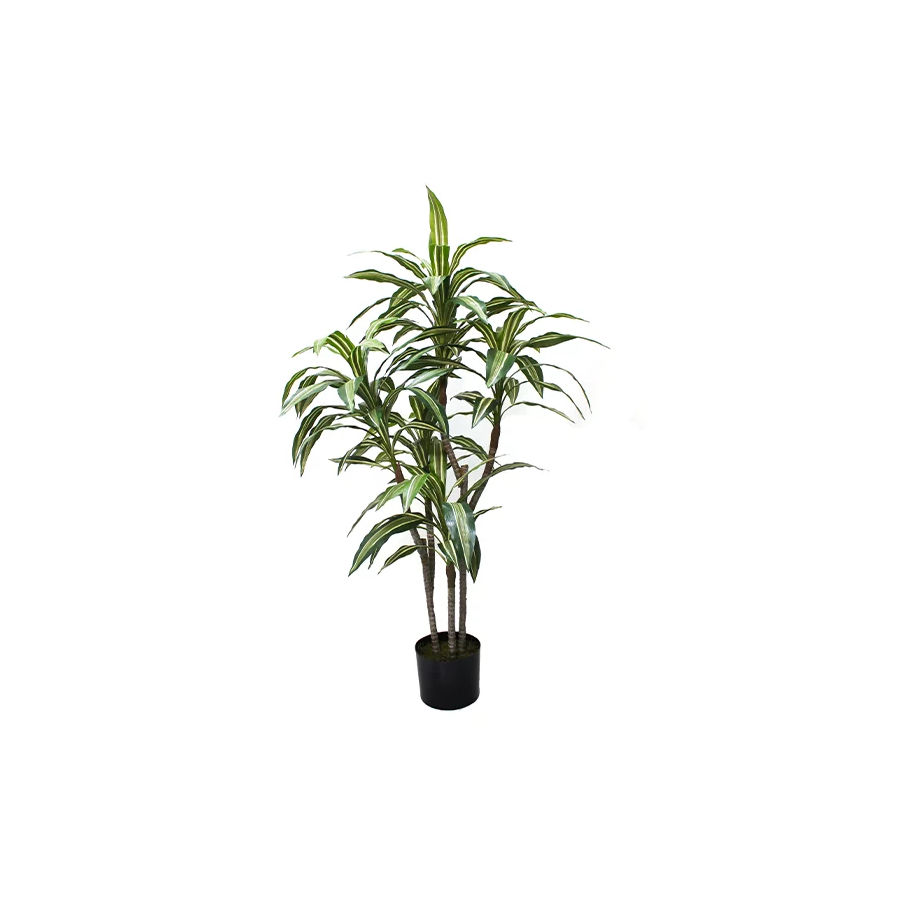 Cordyline Variegated Artificial Plant Potted 120cm