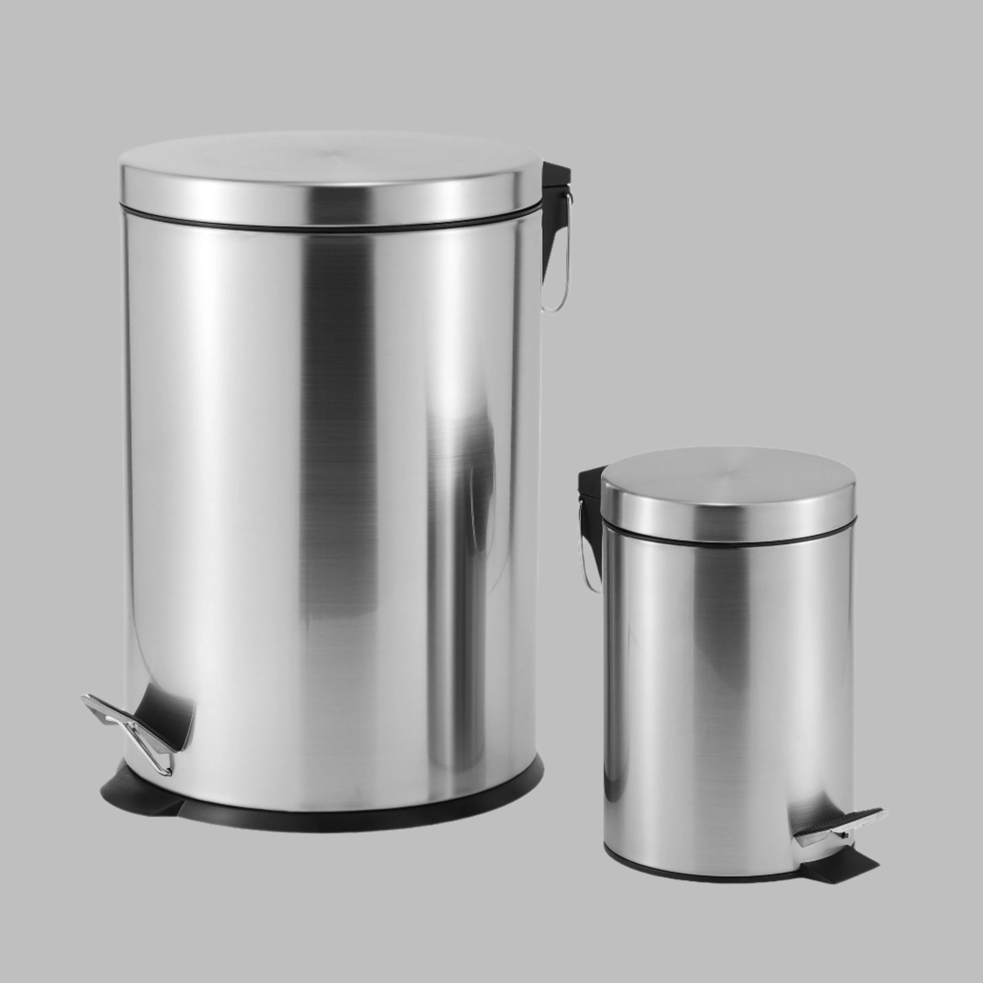 3 L 20 L Steel Pedal Bin Combo Set Roma