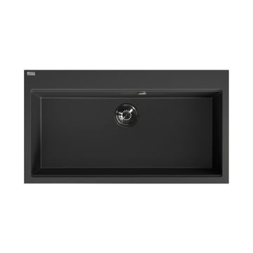 Laveo Tau Granite Sink 1 Bowl 900mm - Black