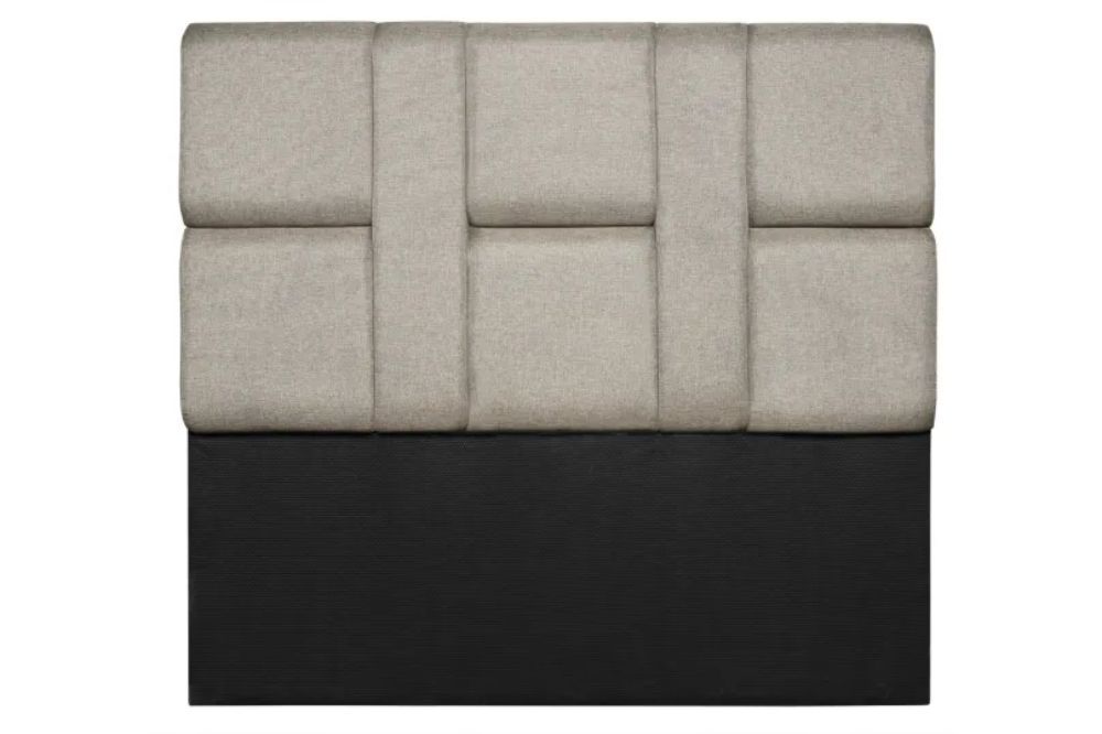 Grey Fabric Single Bed Headboard 95cm – Tall Upholstered Bedroom Headboard