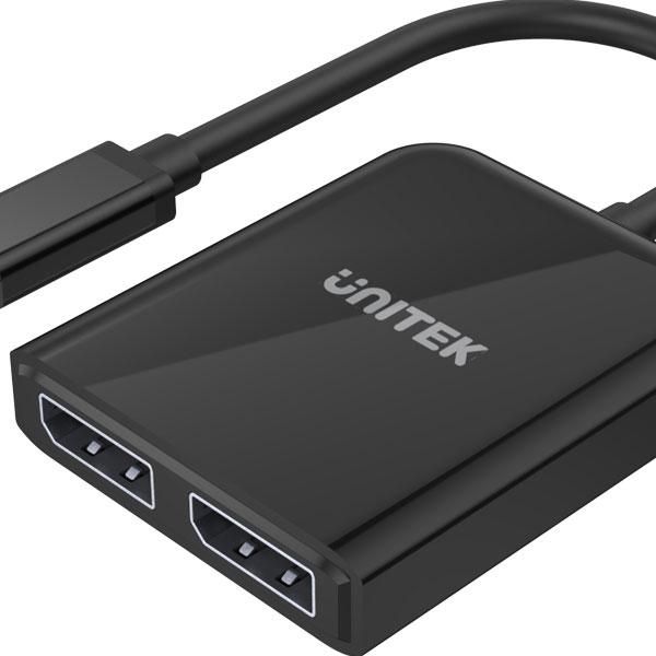 Unitek 8K 60Hz Type-C To Dual Displayport Converter With Mst Support (V1407A)